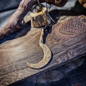 Bronz Sarló Talizmán  - ékszer - nyaklánc - medál - Meska.hu