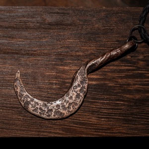 Bronz Sarló Talizmán , Ékszer, Nyaklánc, Medál, Ötvös, Ékszerkészítés, MESKA