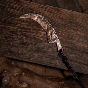 Bronz Karom medál, talizmán, Ékszer, Nyaklánc, Medál, Ötvös, MESKA