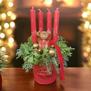 Adventi asztaldísz , Karácsony, Adventi díszek, Adventi asztaldísz, Virágkötés, MESKA