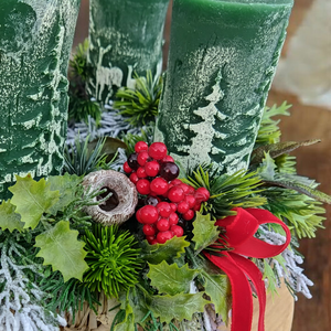 Adventi koszorú  - karácsony - adventi díszek - adventi asztaldísz - Meska.hu