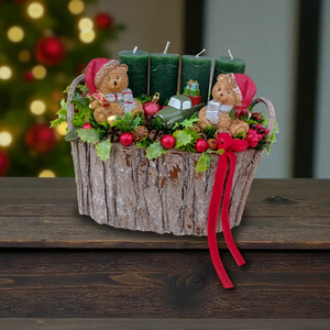 Macis adventi asztaldísz  - Meska.hu