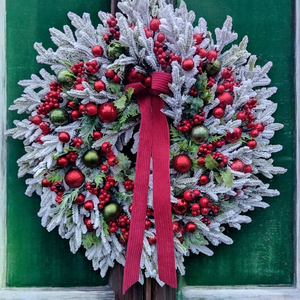 Karácsonyi ajtódísz  - Meska.hu