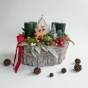 Mesebeli adventi asztaldísz  - Meska.hu