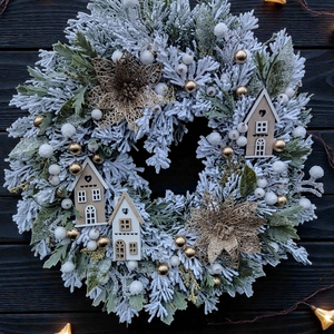 Téli ajtódísz  - Meska.hu