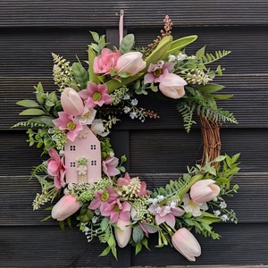 Tavaszi ajtódísz  - otthon & életmód - dekoráció - ajtó- és ablak dekoráció - ajtódísz & kopogtató - Meska.hu