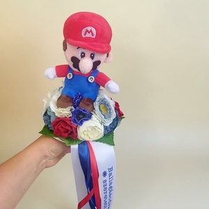 Super Mario, ballagási csokor / emlék - Meska.hu