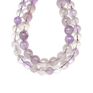 Ametiszt fazettált golyó 14mm ékszerkészítő alapanyag (füzér), Kellékek & szerszámok, Ásvány alapanyag, Ásványfüzér, , MESKA