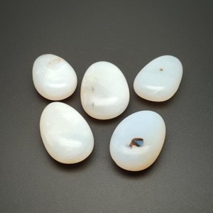 25/30mm Opál fehér csepp, Kellékek & szerszámok, Ásvány alapanyag, Marokkő, , MESKA