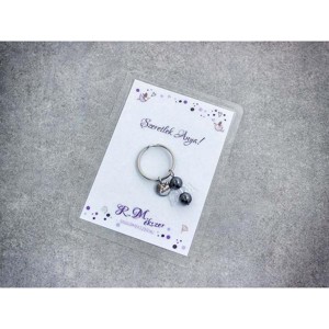 Szeretlek Anya kulcstartó hematittal, Táska & Tok, Kulcstartó & Táskadísz, Kulcstartó, , MESKA