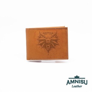 Világos barna Witcher mintás férfi bőr pénztárca ABH1021-witmin - táska & tok - pénztárca & más tok - pénztárca - férfi pénztárca - Meska.hu