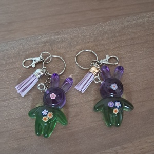 Nyuszis kulcstartó - táska & tok - kulcstartó & táskadísz - kulcstartó - Meska.hu