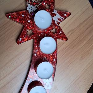 Adventi csillag mécsestartó - otthon & életmód - gyertya, illat, aroma - mécses és mécsestartó - Meska.hu