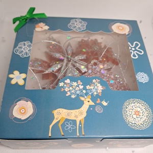 Rubinvörös varázs � epoxigyanta karácsonyfadísz szett - karácsony - karácsonyi lakásdekoráció - karácsonyfadíszek - Meska.hu