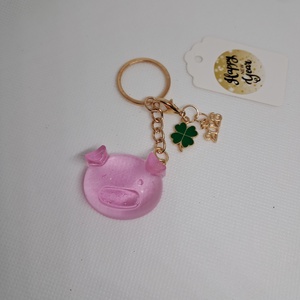 Újévi malacka kulcstartó - táska & tok - kulcstartó & táskadísz - kulcstartó - Meska.hu