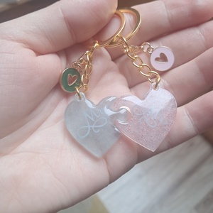 Páros kulcstartó mr és mrs - Meska.hu