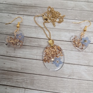 Nefelejcs ékszerszett - ékszer - ékszerszett - Meska.hu