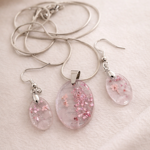 Rózsakvarc ékszerszett - Meska.hu