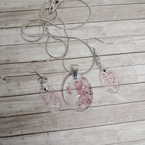 Rózsakvarc ékszerszett - ékszer - ékszerszett - Meska.hu