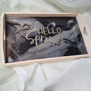 Epoxi-fa tálca - otthon & életmód - konyhafelszerelés, tálalás - tálalás - tálca - Meska.hu