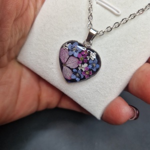 Nemesacél nyaklánc virágokkal, Ékszer, Nyaklánc, Medálos nyaklánc, Ékszerkészítés, MESKA