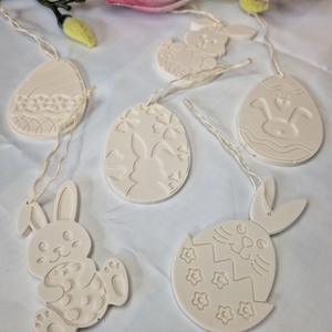 6db húsvéti festhető natúr dekor - diy (csináld magad) - Meska.hu