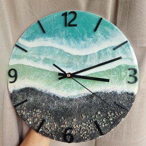 Hawaii epoxy tengerpart hatású falióra 30cm - otthon & életmód - dekoráció - fali és függő dekoráció - falióra & óra - Meska.hu