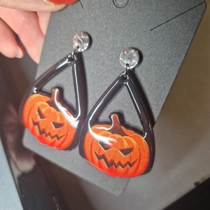 Halloween fülbevaló , Otthon & Életmód, Dekoráció, Halloween, Halloweeni ékszerek, Ékszerkészítés, MESKA