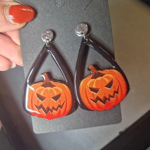 Halloween fülbevaló  - otthon & életmód - dekoráció - halloween - halloweeni ékszerek - Meska.hu