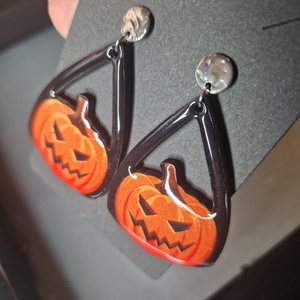 Halloween fülbevaló  - otthon & életmód - dekoráció - halloween - halloweeni ékszerek - Meska.hu
