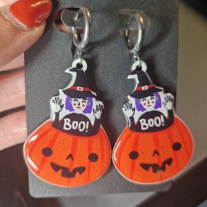 Halloween fülbevaló , Otthon & Életmód, Dekoráció, Halloween, Halloweeni ékszerek, Ékszerkészítés, MESKA