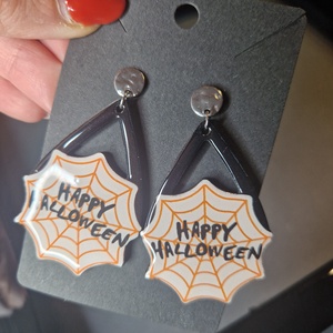 Halloween fülbevaló  - otthon & életmód - dekoráció - halloween - halloweeni ékszerek - Meska.hu