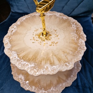 Epoxy sütitálca üveg kristályos  - Meska.hu