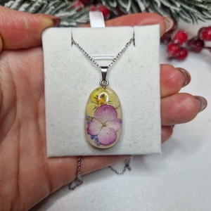 virágos nemesacél nyaklánc - ékszer - ékszerszett - Meska.hu