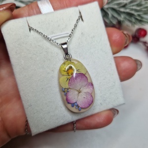 virágos nemesacél nyaklánc - ékszer - ékszerszett - Meska.hu