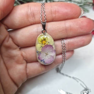 virágos nemesacél nyaklánc, Ékszer, Ékszerszett, Ékszerkészítés, MESKA