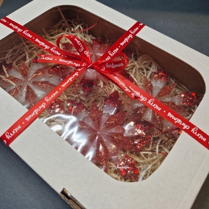 2db autós karácsonyfadísz piros-zöld - karácsony - karácsonyi lakásdekoráció - karácsonyfadíszek - Meska.hu