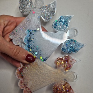 2db angyal karácsonyfadísz  - karácsony - karácsonyi lakásdekoráció - karácsonyfadíszek - Meska.hu