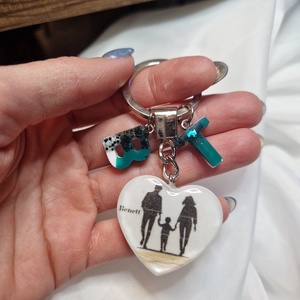 Hajtincses emlékőrző család kulcstartó  - ékszer - ékszerszett - Meska.hu