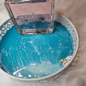 Tengerpart hatású tálca  - ékszer - ékszertartó - ékszerdoboz - Meska.hu