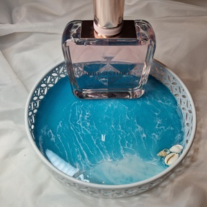 Tengerpart hatású tálca  - ékszer - ékszertartó - ékszerdoboz - Meska.hu