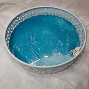 Tengerpart hatású tálca  - ékszer - ékszertartó - ékszerdoboz - Meska.hu