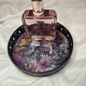 Galaxy hatású tálca  - Meska.hu