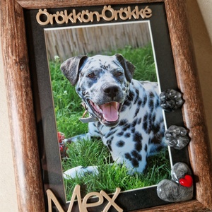 Fa mintás emlékőrző képkeret szőrtinccsel - baba - mama - babaemlékek - baba emlékőrző - Meska.hu