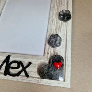 Emlékőrző képkeret szőrtinccsel - Meska.hu