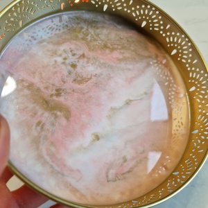 Puder márványos tálca  - ékszer - ékszertartó - ékszerdoboz - Meska.hu