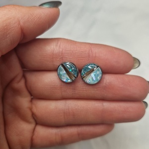 Hajtincses emlékőrző nemesacél fülbevaló  - Meska.hu