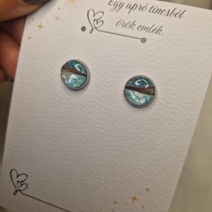 Hajtincses emlékőrző nemesacél fülbevaló  - ékszer - fülbevaló - fülékszer - Meska.hu