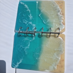 A7 epoxy notesz tengerhatású  - otthon & életmód - papír, írószer - könyv- és füzetborító - Meska.hu