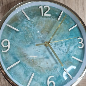 Epoxy óra arany kerettel 24cm - otthon & életmód - dekoráció - fali és függő dekoráció - falióra & óra - Meska.hu